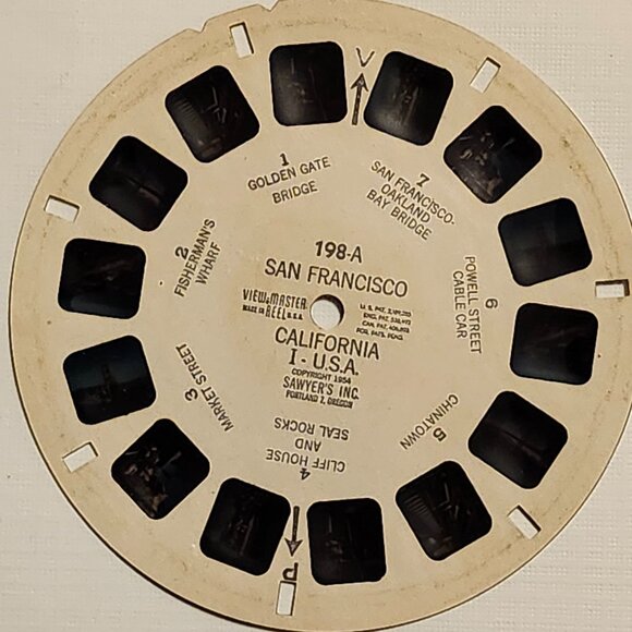 VINTAGE View Master San Francisco Slides x 3 1954 - Picture 2 of 5